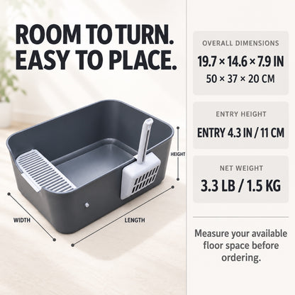 GAVPEPY High-Sided Cat Litter Box, 2 Options image 4 - 3.jpg