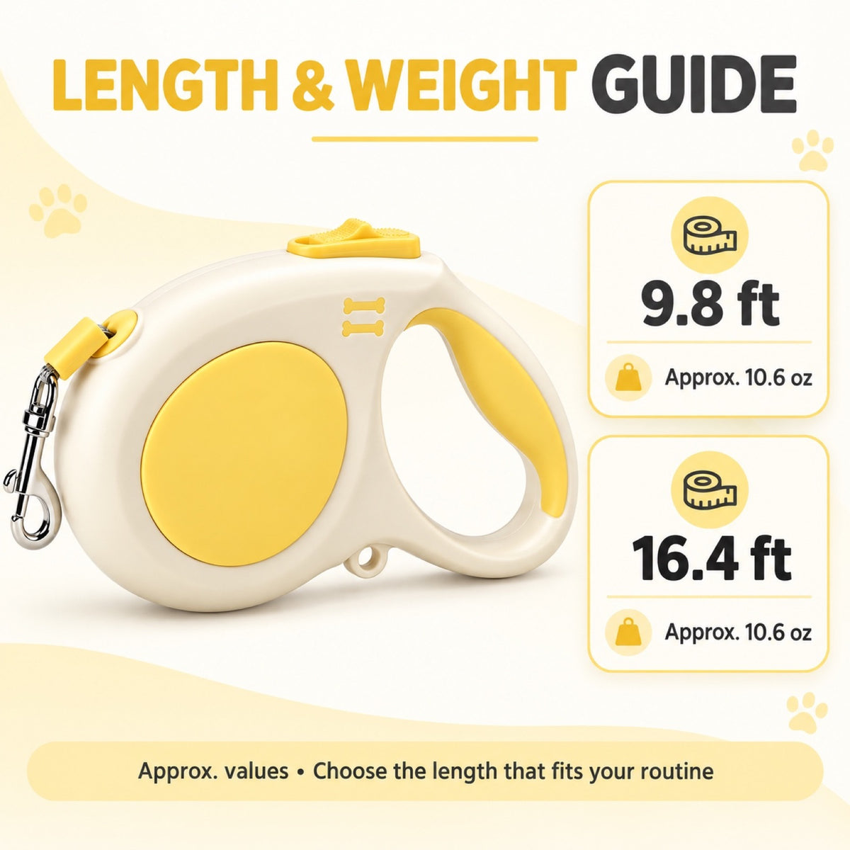 Shell-Shaped Retractable Dog Leash, 3 Colors and 2 Lengths, By GAVPEPY image 4 - 3.jpg