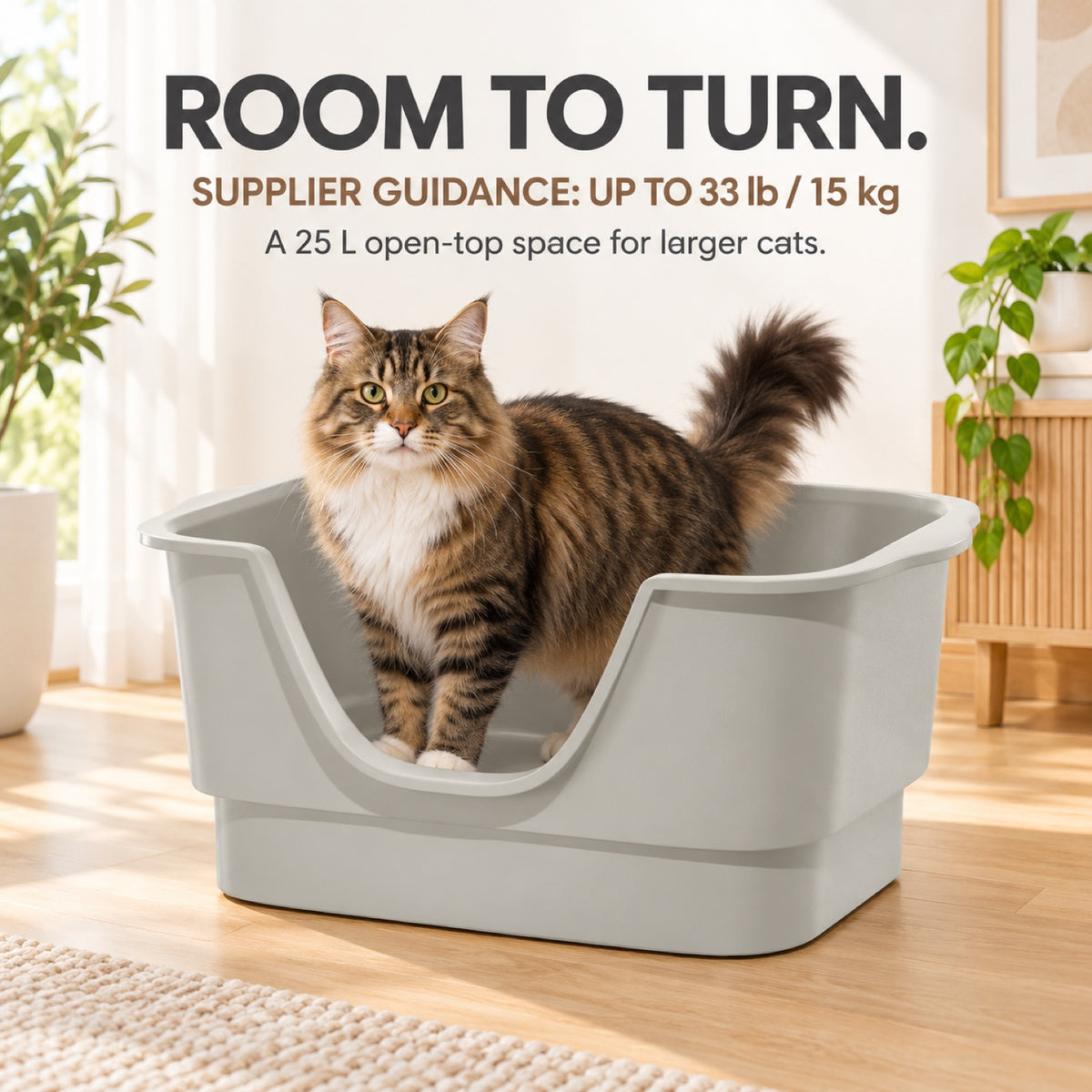 GAVPEPY Extra Large High-Sided Cat Litter Box, 3 Options image 4 - 3.jpg