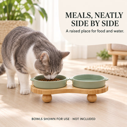 Elevated Double-Bowl Pet Feeding Stand, 2 Sizes, By GAVPEPY image 4 - 3.jpg