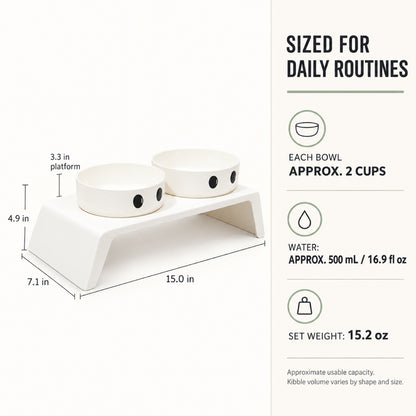 Big-Eyes Double Pet Bowl, 2 Colors, By GAVPEPY image 4 - 3.jpg