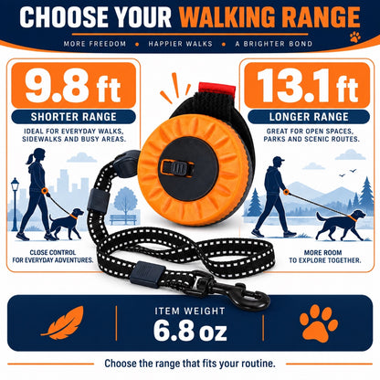 Wrist-Worn Retractable Dog Leash, 4 Colors and 2 Lengths, By GAVPEPY image 4 - 3.jpg