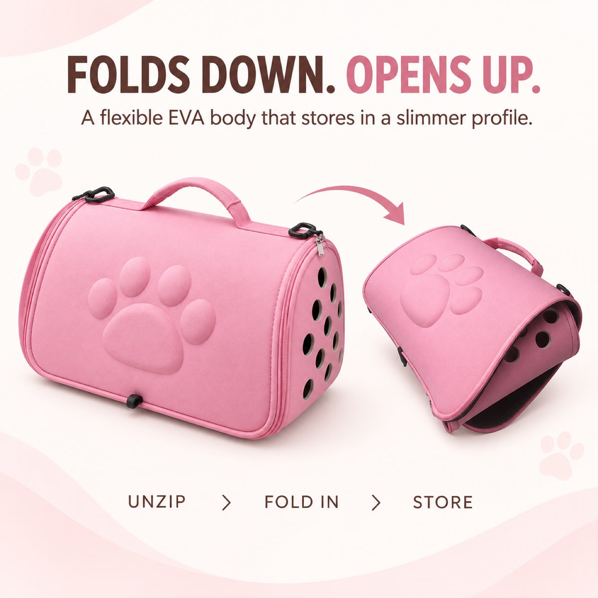 EVA Pet Travel Carrier, 2 Sizes, 5 Colors, By GAVPEPY image 4 - 3.jpg