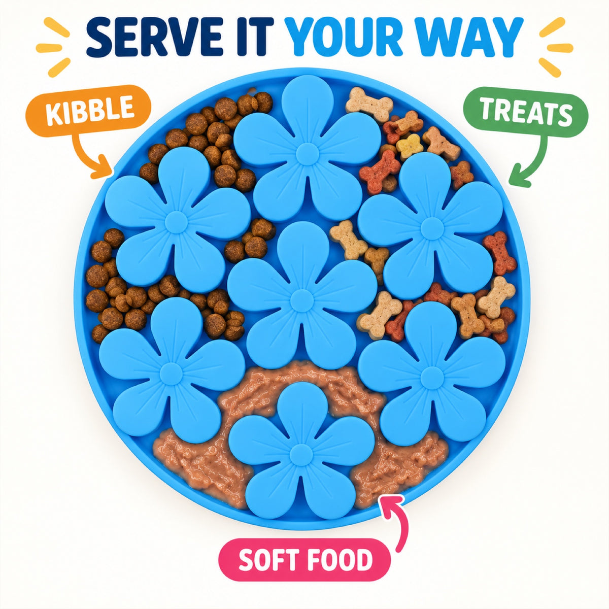 Suction Cup Silicone Pet Lick Mat, 6 Colors, By GAVPEPY image 4 - 3.jpg