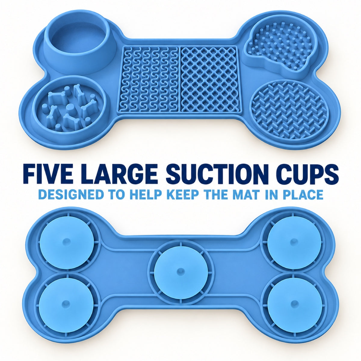 Six-Section Silicone Pet Lick Mat, 7 Configurations, By GAVPEPY image 4 - 3.jpg