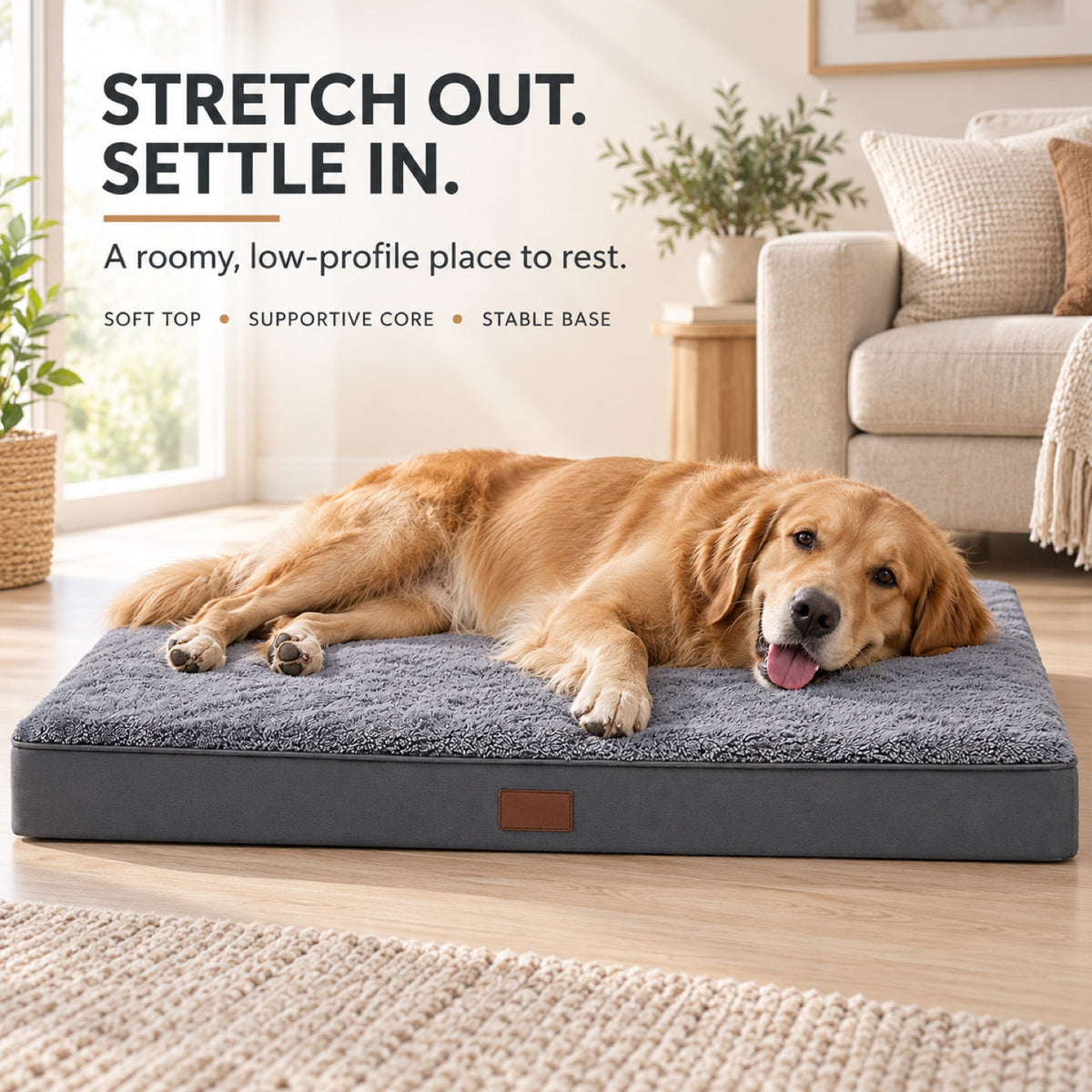 Egg-Crate Foam Pet Bed, 2 Label Styles & 7 Sizes, By GAVPEPY image 4 - 3.jpg