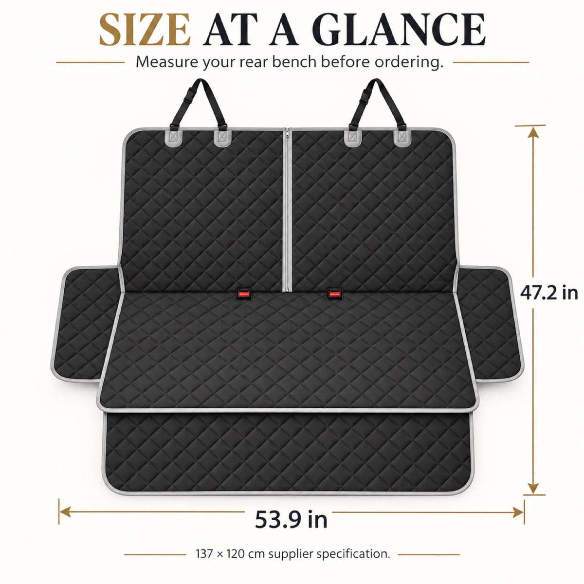 Zippered Rear Seat Pet Protector, 2 Styles, By GAVPEPY image 4 - 3.jpg