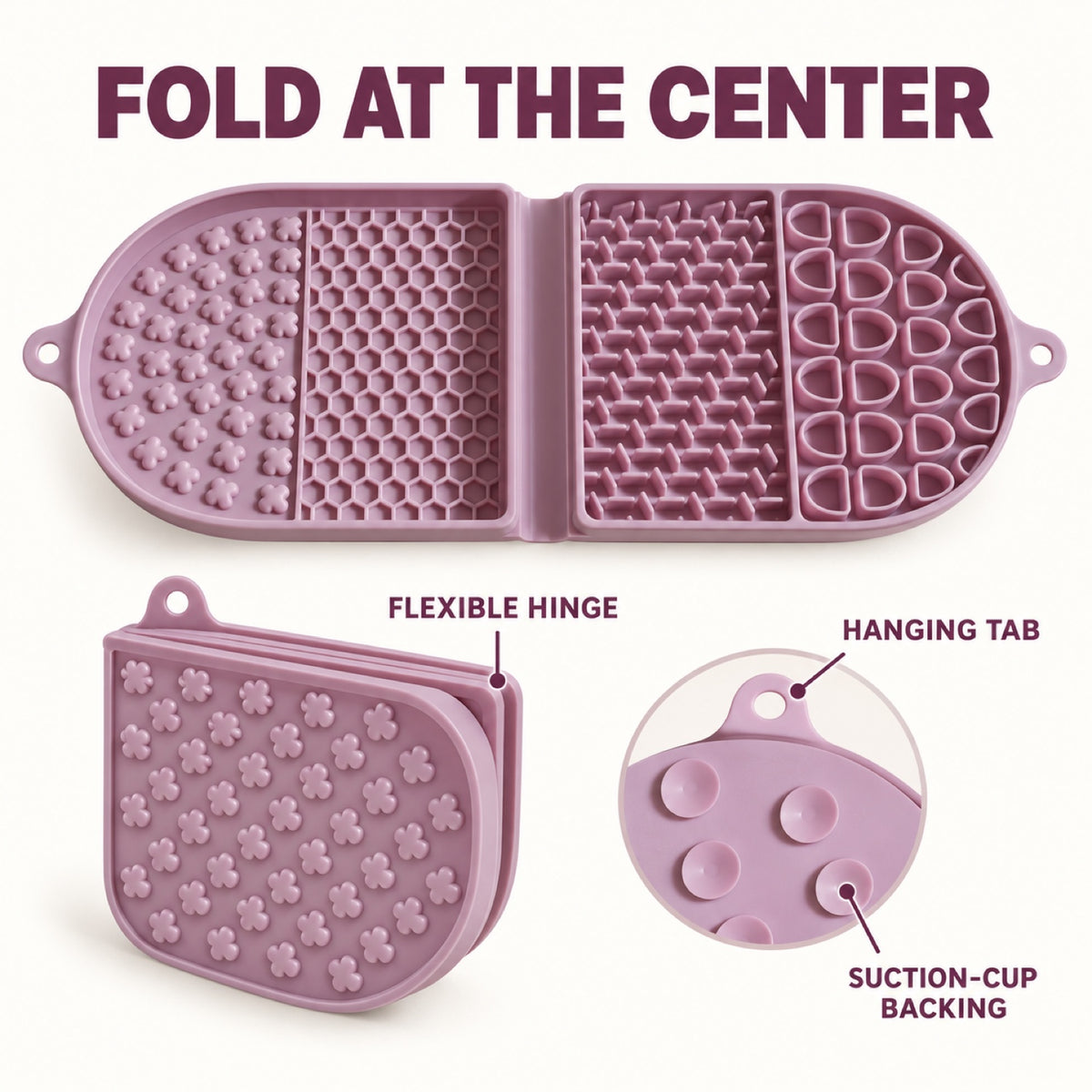 Folding Racetrack Silicone Pet Lick Mat, 3 Colors, By GAVPEPY image 4 - 3.jpg