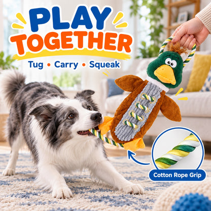 Plush Rope Squeaky Tug Dog Toy, 9 Styles, By GAVPEPY image 5 - 4.jpg