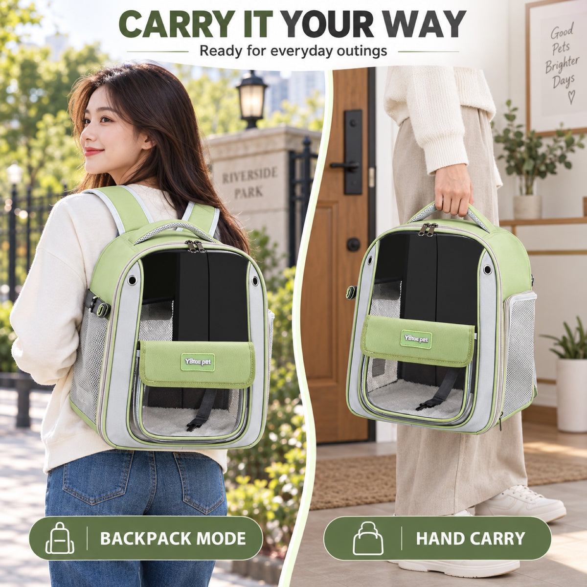 Pet Carrier Backpack, 28 Individually Pictured Styles, By GAVPEPY image 5 - 4.jpg