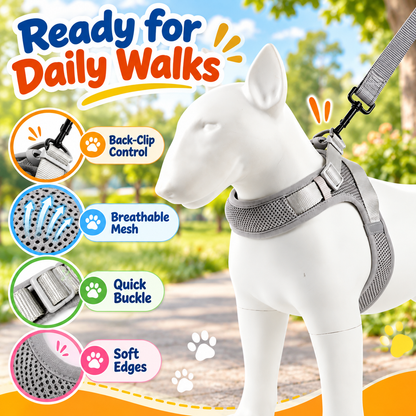 Breathable Mesh Dog Harness, 7 Colors and 4 Sizes, By GAVPEPY image 5 - 4.jpg
