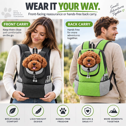 Front Pet Carrier Backpack, 3 Sizes, 4 Colors, By GAVPEPY image 5 - 4.jpg
