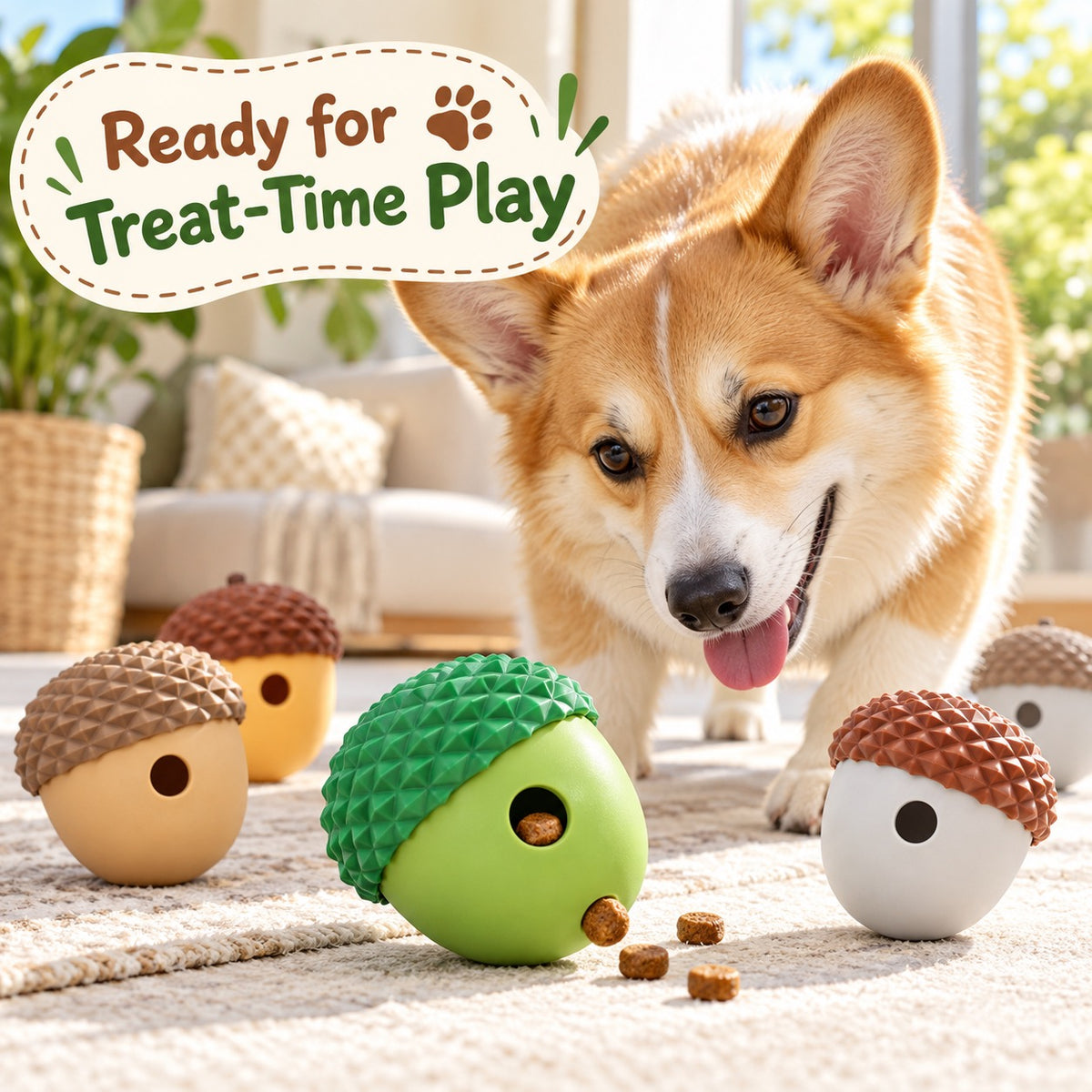 硅胶 Treat Dispensing Dog Toy, 5 Styles, By GAVPEPY image 5 - 4.jpg