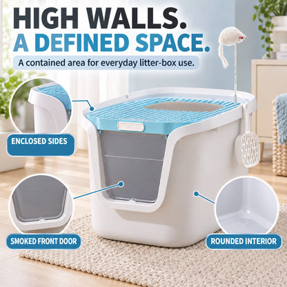 GAVPEPY Enclosed Cat Litter Box, 19 Options image 5 - 4.jpg