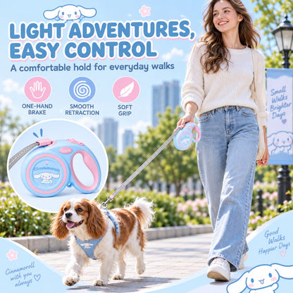 Cinnamoroll Retractable Dog Leash, 2 Lengths, By GAVPEPY image 5 - 4.jpg