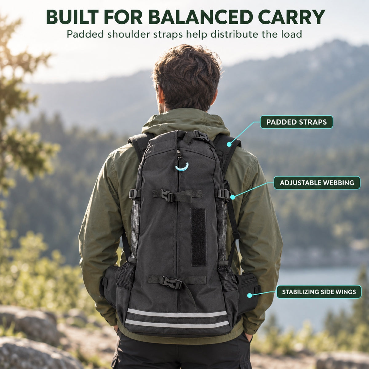 Large Dog Travel Backpack Carrier, 2 Sizes, 3 Colors, By GAVPEPY image 5 - 4.jpg