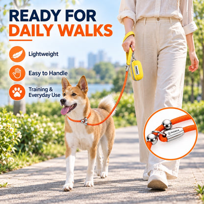 Integrated Slip-Lead Dog Leash Set with Storage Bag, 27 Options, By GAVPEPY image 5 - 4.jpg