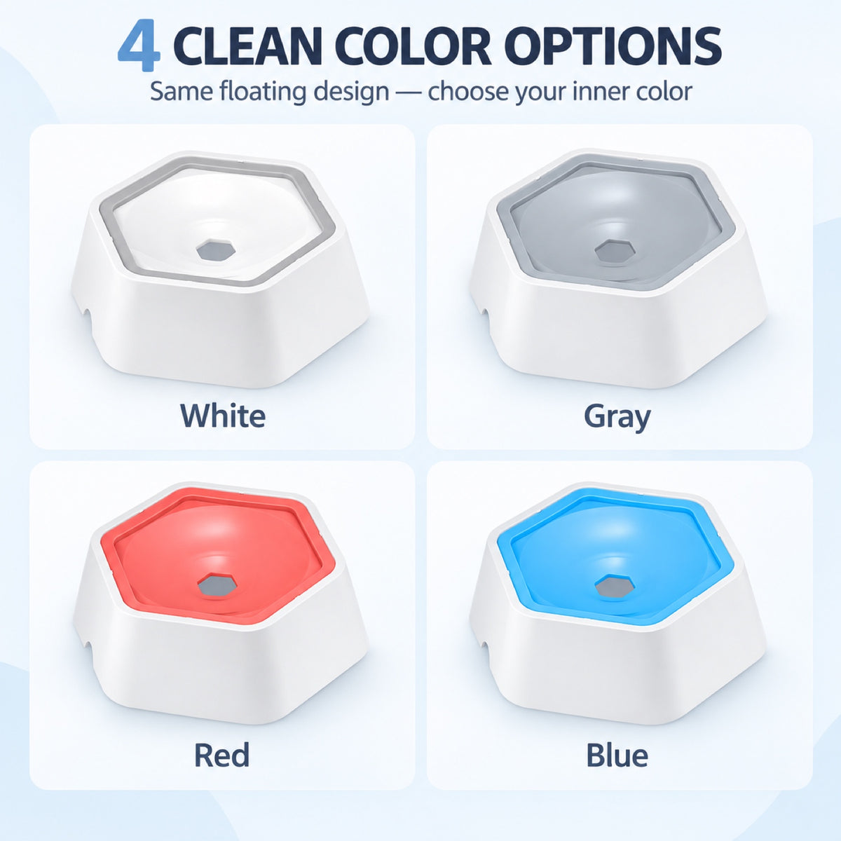 Floating Splash-Control Pet Water Bowl, 4 Colors, By GAVPEPY image 5 - 4.jpg