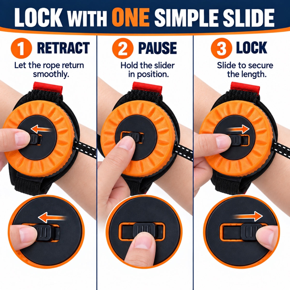 Wrist-Worn Retractable Dog Leash, 4 Colors and 2 Lengths, By GAVPEPY image 5 - 4.jpg