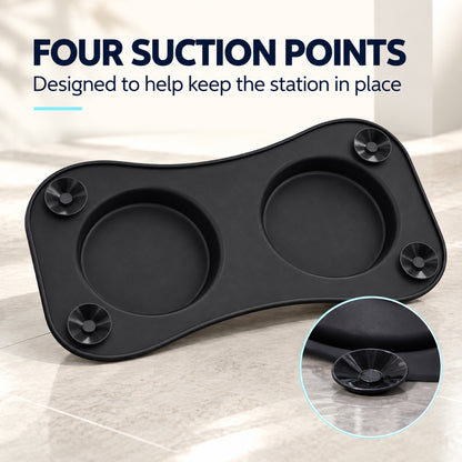 Black Food-Grade Silicone Pet Feeding Bowl, By GAVPEPY image 5 - 4.jpg
