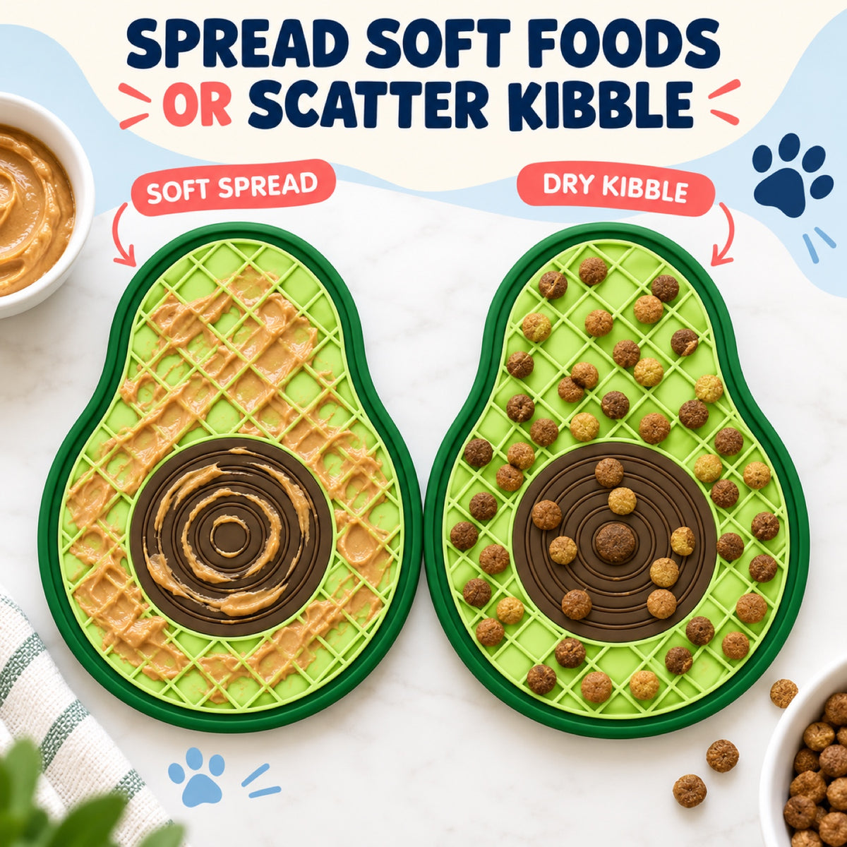 Avocado-Shaped Silicone Pet Lick Mat, By GAVPEPY image 5 - 4.jpg