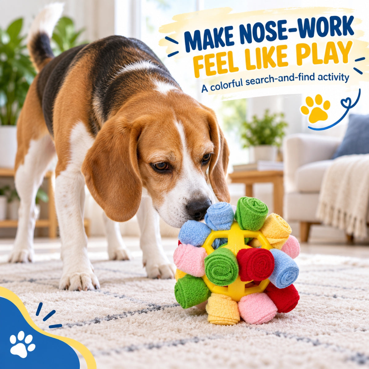 Cotton Rope Snuffle Ball Dog Toy, 4 Colors, By GAVPEPY image 5 - 4.jpg