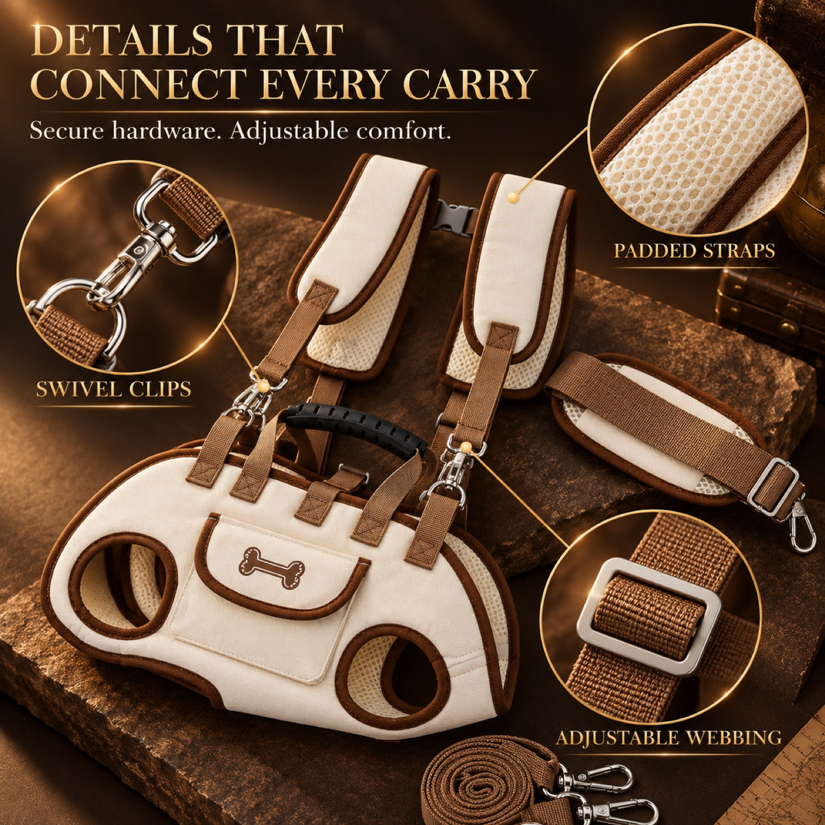Convertible Pet Carrier Backpack, 4 Sizes and 2 Carry Styles, By GAVPEPY image 5 - 4.jpg