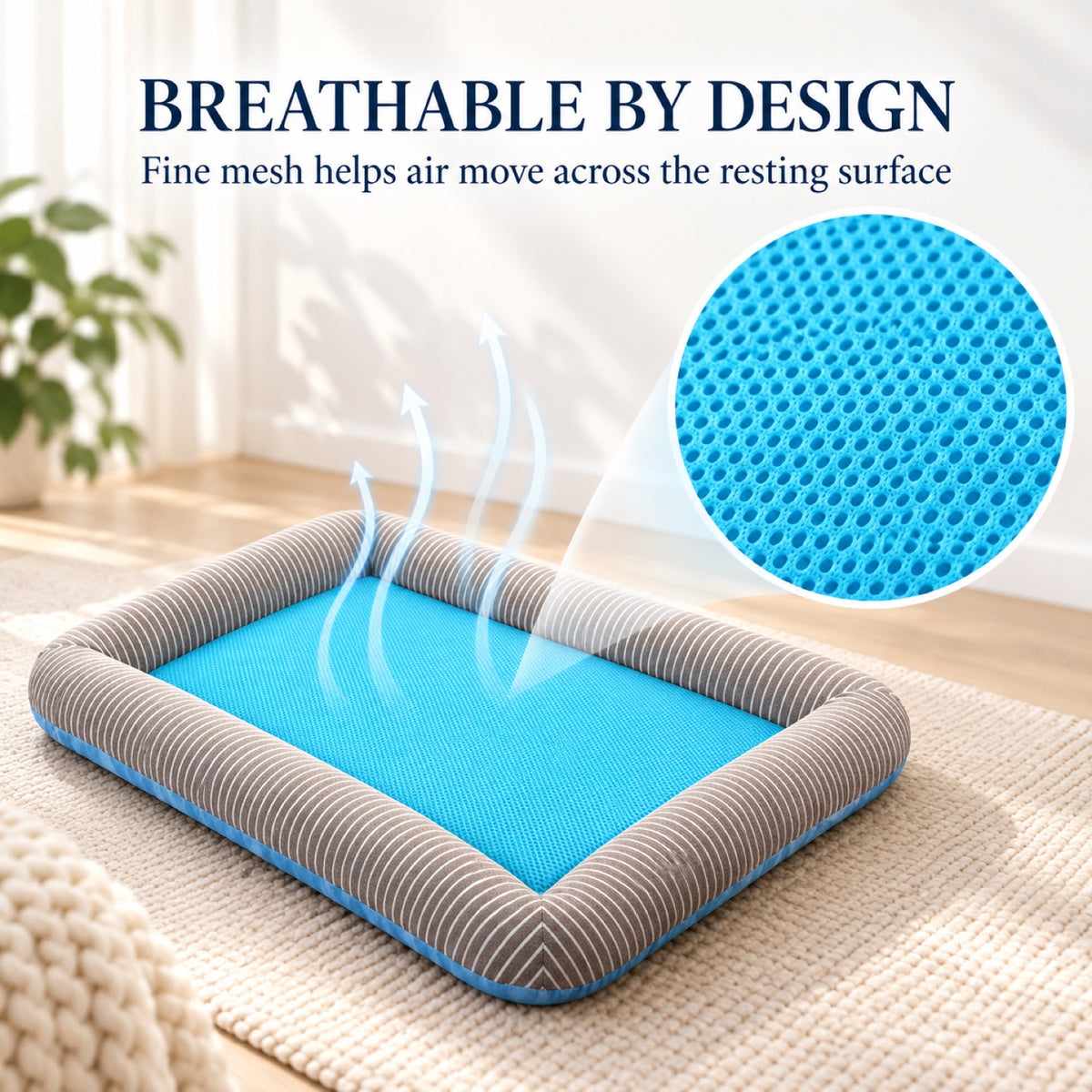 Breathable Mesh Cooling Pet Bed, 4 Patterns & 4 Sizes, By GAVPEPY image 5 - 4.jpg