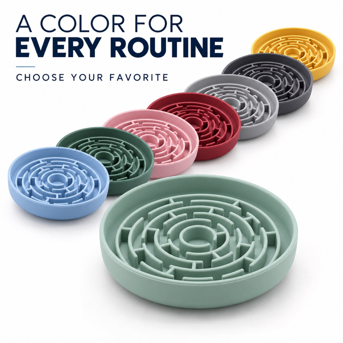 Suction Cup Silicone Pet Lick Mat & Slow Feeder, 2 Sizes, By GAVPEPY image 5 - 4.jpg