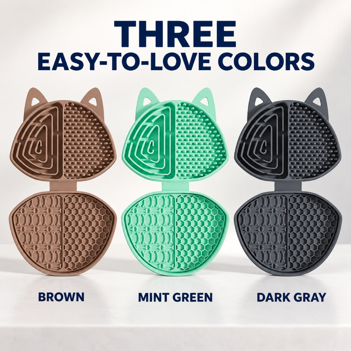 Folding Dog-Shaped Silicone Pet Lick Mat, 3 Colors, By GAVPEPY image 5 - 4.jpg