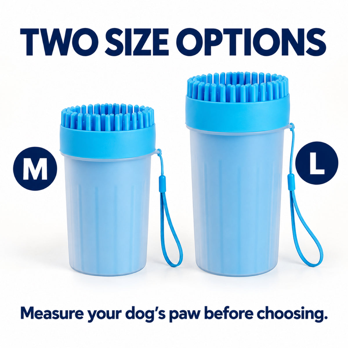 GAVPEPY TPR Silicone-Brush Paw Washer Cup, Sizes M, L, Blue, Green, Pink, after rainy walks, park visits and everyday outdoor trips; a reusable cup design for rinsing paws after walks and outdoor play image 4 - 4.jpg