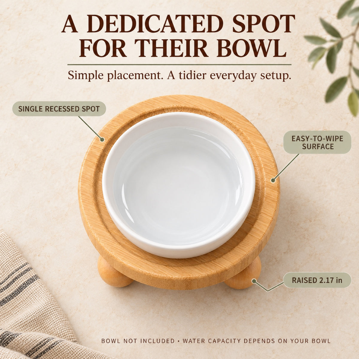 Elevated Single-Bowl Pet Feeding Stand, 2 Sizes, By GAVPEPY image 5 - 4.jpg