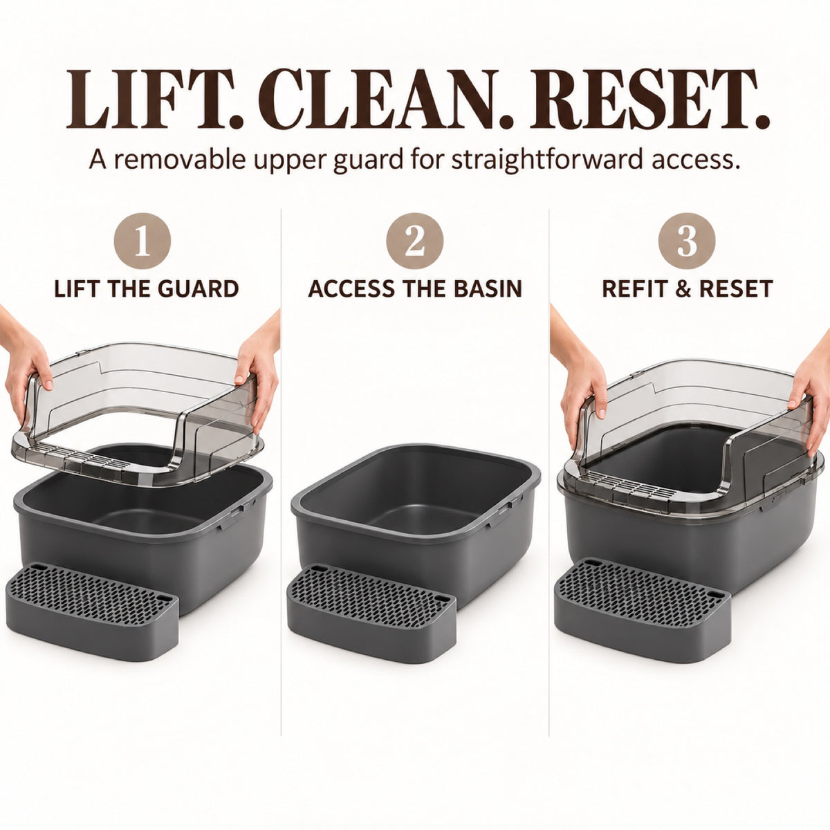 GAVPEPY High-Sided Cat Litter Box, 4 Options image 5 - 4.jpg
