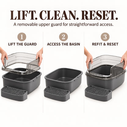 GAVPEPY High-Sided Cat Litter Box, 4 Options image 5 - 4.jpg