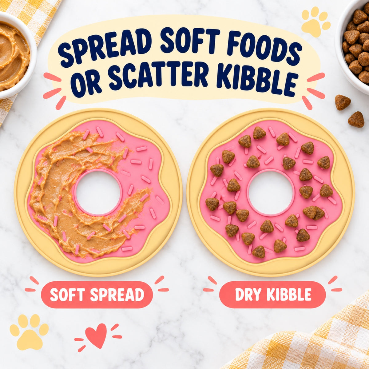 Donut-Shaped Silicone Pet Lick Mat, By GAVPEPY image 5 - 4.jpg