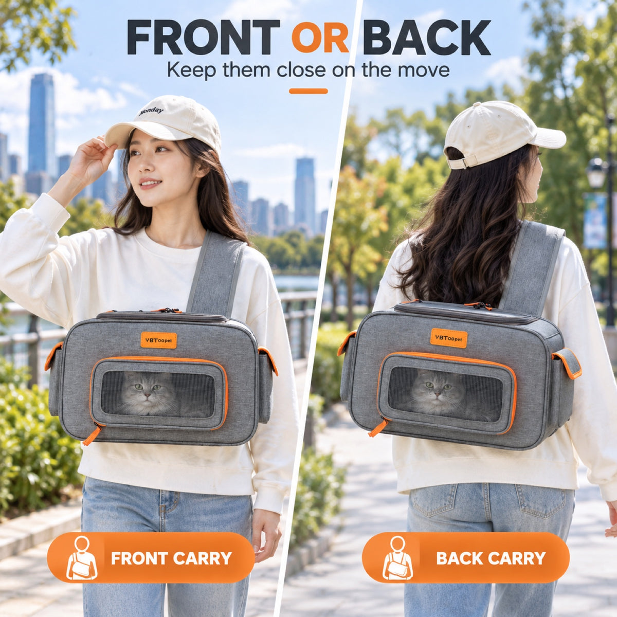 Foldable Front-Carry Pet Carrier, 4 Colors, By GAVPEPY image 5 - 4.jpg