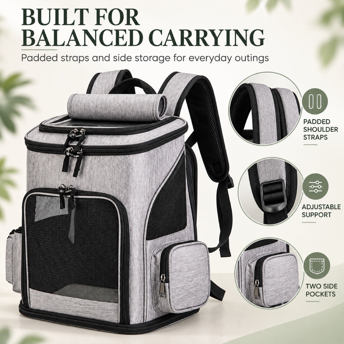 Foldable Head-Out Pet Backpack, By GAVPEPY image 5 - 4.jpg