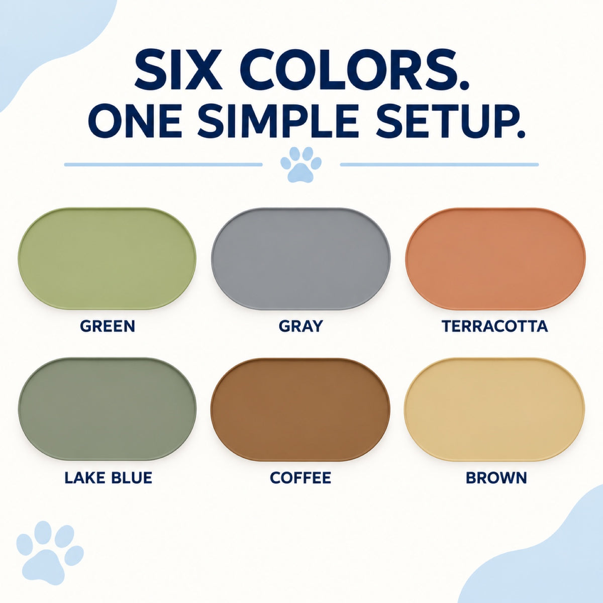 Waterproof Silicone Pet Bowl Mat, 6 Colors, By GAVPEPY image 5 - 4.jpg