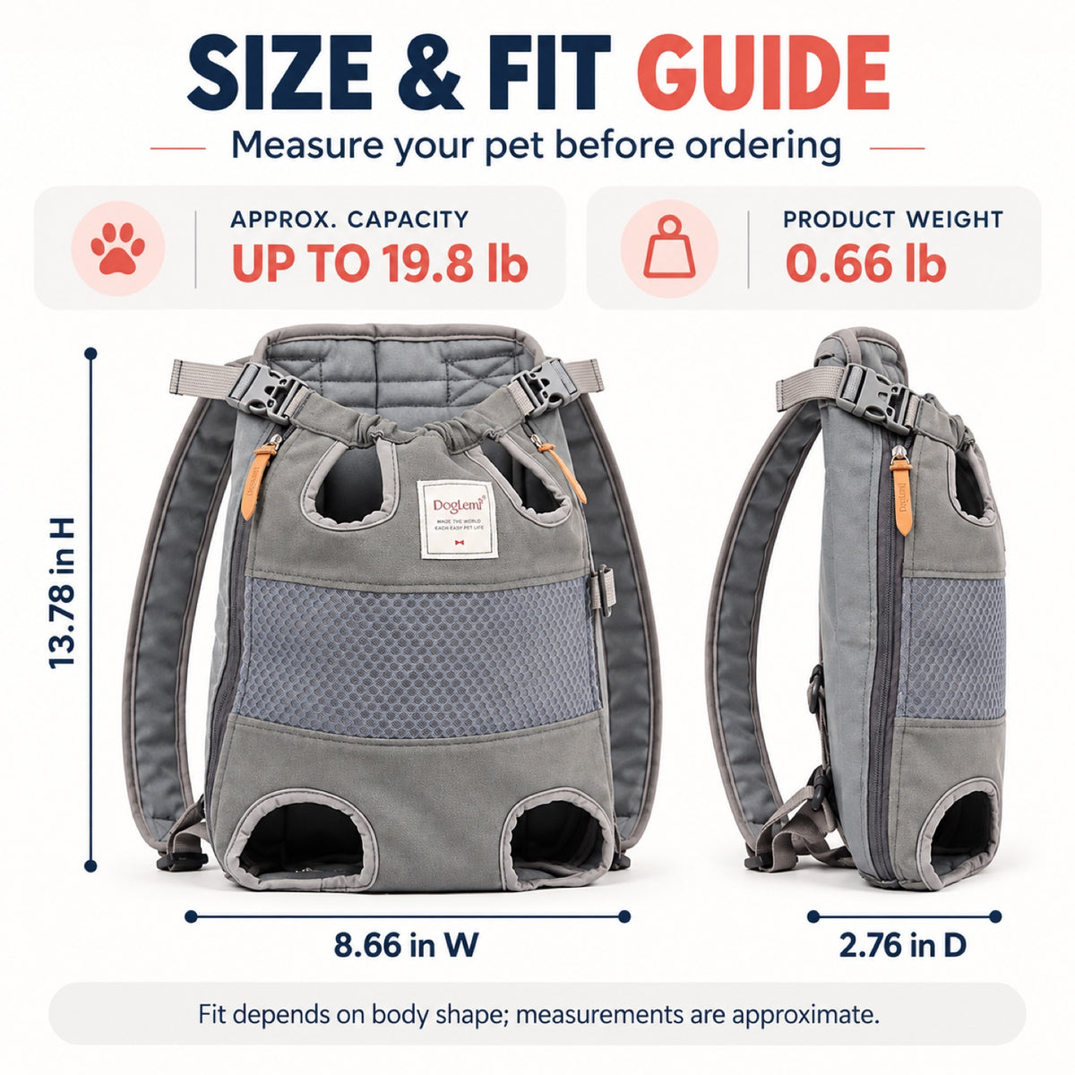 Mesh Front Pet Carrier Backpack, 4 Patterns, By GAVPEPY image 5 - 4.jpg