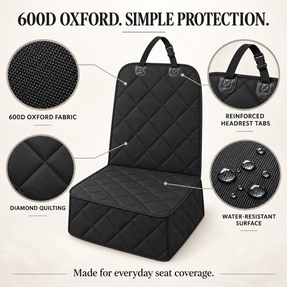 600D Oxford Rear Seat Pet Protector, By GAVPEPY image 5 - 4.jpg