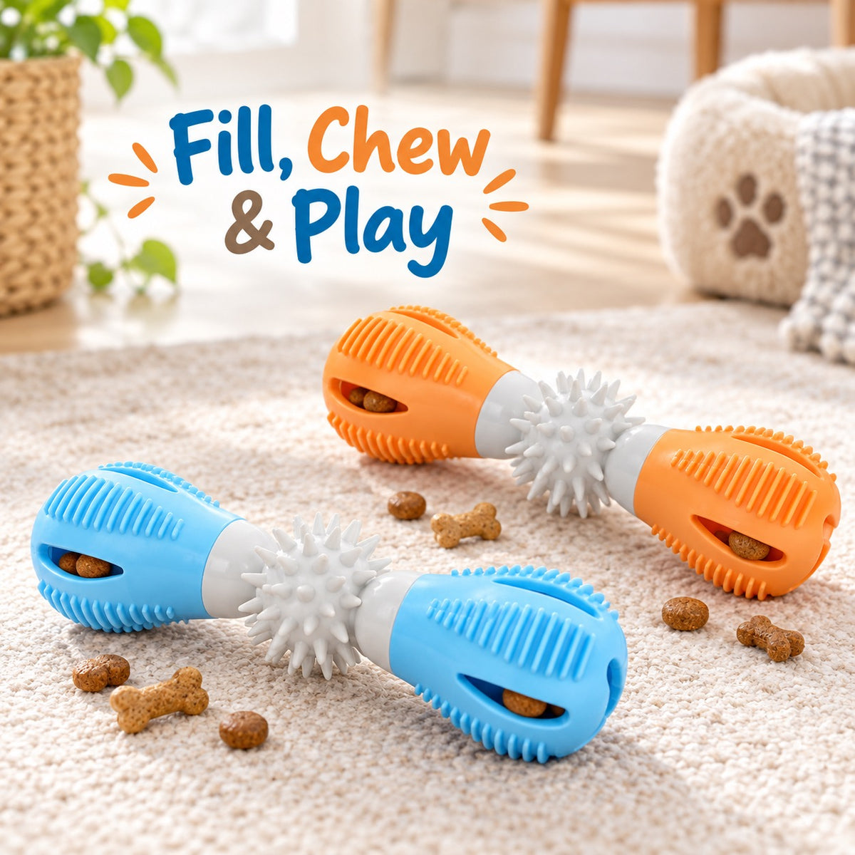 TPR Treat Dispensing Dog Toy, 2 Styles, By GAVPEPY image 5 - 4.jpg