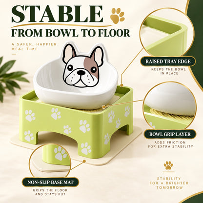 Adjustable Ceramic Pet Bowl Table, 2 Set Options, By GAVPEPY image 5 - 4.jpg