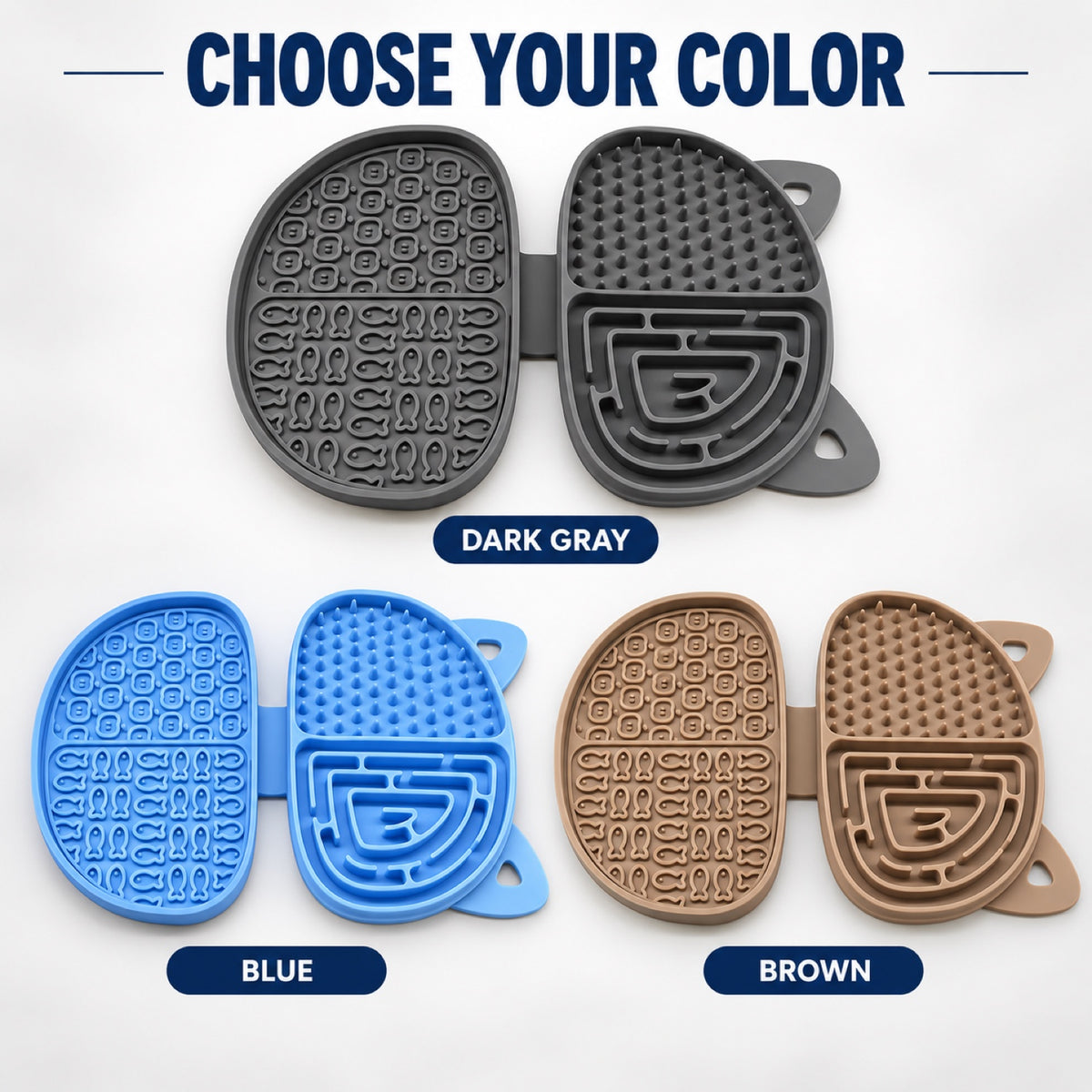 Folding Cat-Shaped Silicone Pet Lick Mat, 3 Colors, By GAVPEPY image 5 - 4.jpg