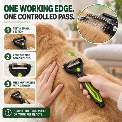 3-in-1 Pet Grooming Comb, Medium, 3 Colors, By GAVPEPY image 5 - 4.jpg