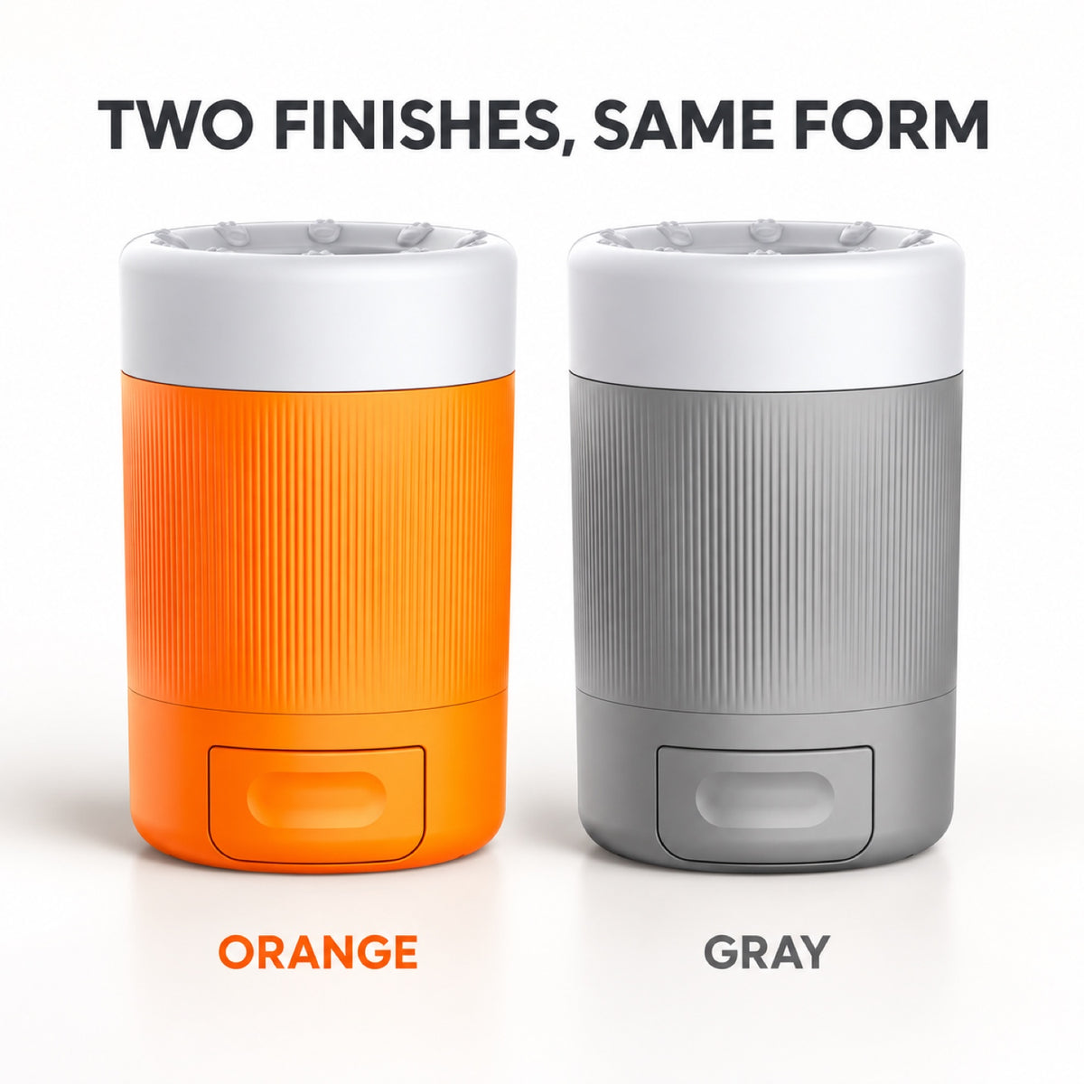 GAVPEPY ABS plastic Pet Paw Washer Cup, Sizes , Gray, Orange, for cleaning paws after outdoor walks; reusable cup with the selected color and size shown in the product photos; review the selected variant photo for details image 4 - 4.jpg
