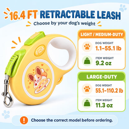 Cartoon Retractable Dog Leash, 3 Options, By GAVPEPY image 5 - 4.jpg