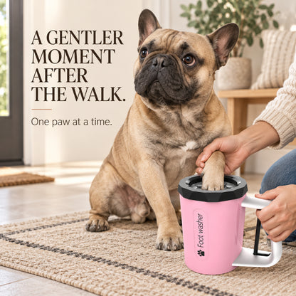 GAVPEPY Plastic Handled Paw Washer Cup, Sizes , White, Green, Pink, for cleaning paws after outdoor walks; reusable cup with the selected color and size shown in the product photos; review the selected variant photo for details image 4 - 4.jpg