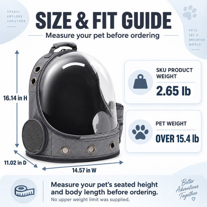 Panoramic Space Capsule Pet Backpack, 3 Colors, By GAVPEPY image 5 - 4.jpg