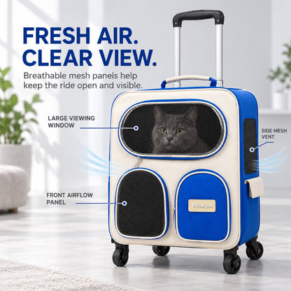 Large Rolling Pet Backpack with Trolley, 4 Colors, By GAVPEPY image 5 - 4.jpg