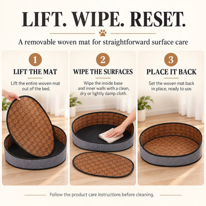 Woven Cooling Pet Bed, 4 Colors & 3 Sizes, By GAVPEPY image 5 - 4.jpg